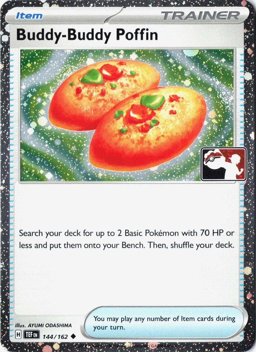 Temporal Forces Buddy-Buddy Poffin [Prize-Pack-Cosmos-Holo] Pokémon card